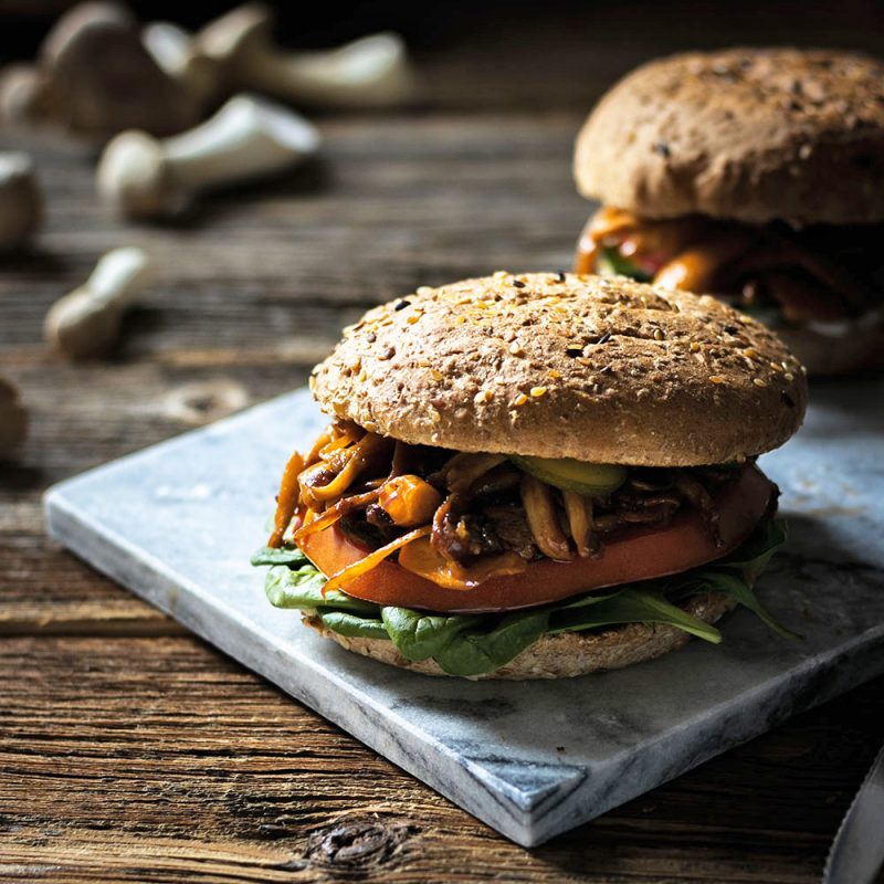 Vegetarian Pulled Pork Burger | Yeast Extract